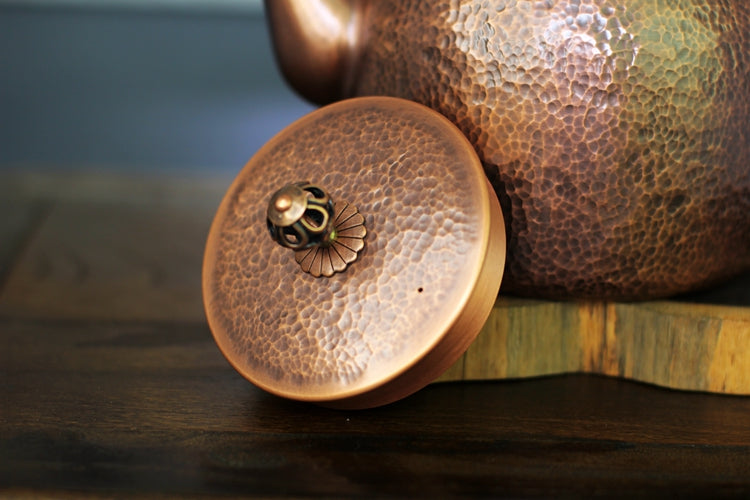 1700ml Hand-Hammered Copper Kettle
